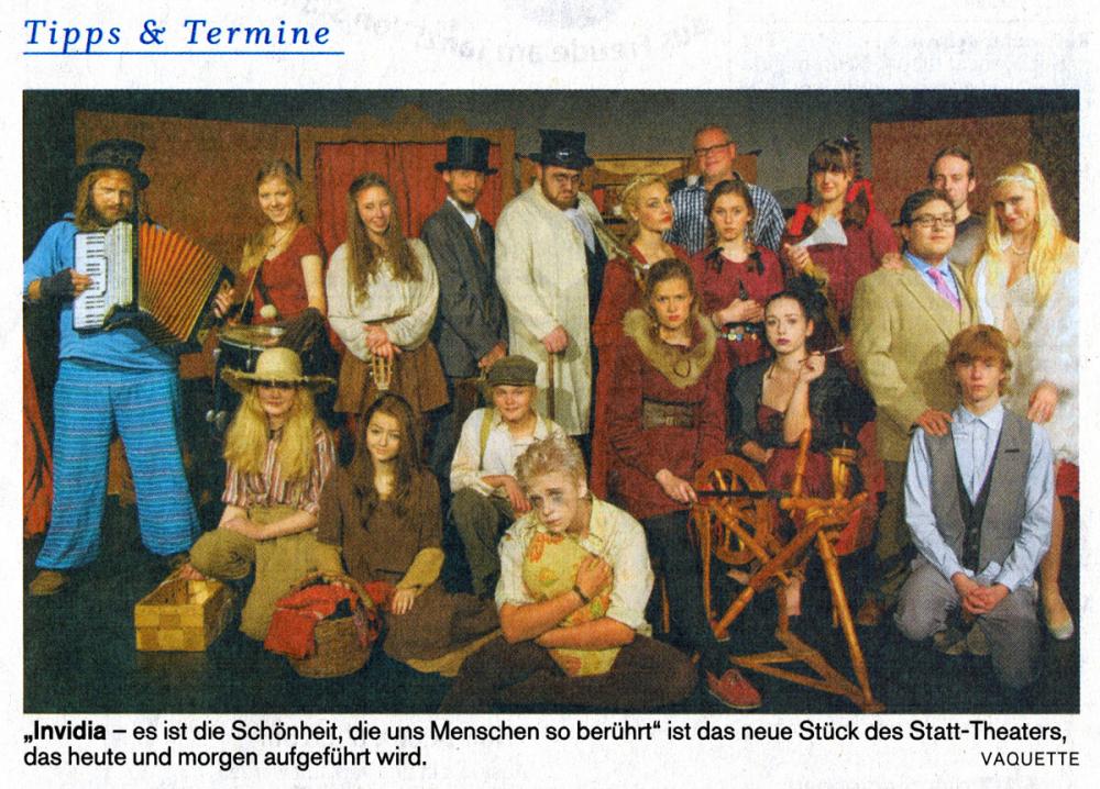 Invidia, Holsteinischer Courier, 15.11.2014